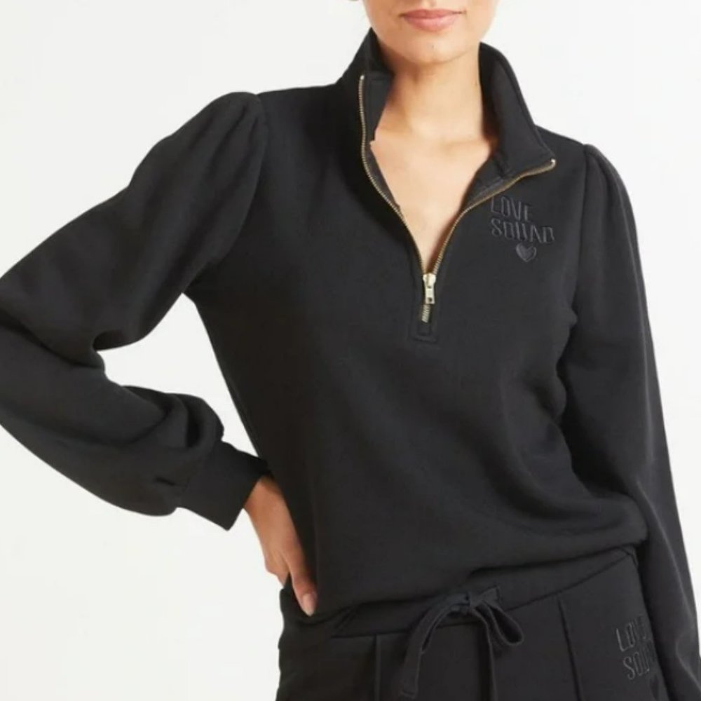 Love Squad half zip hoodie XS NWT